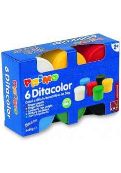 Farby do malowania palcami 6 kolorów x 50ml MILAN