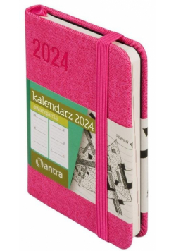 Kalendarz 2024 Awangarda A7 TDW różowy