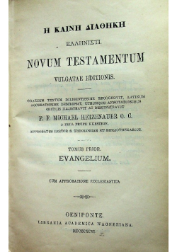 Novum testamentum evangelium 1896 r.
