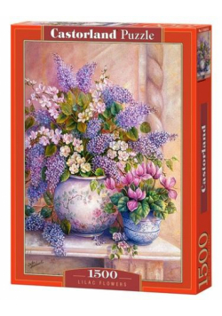 Puzzle 1500 Lilac Flowers CASTOR