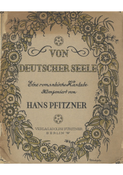 Von Deutscher Seele 1921 r reprint z 1782 r