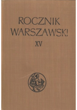 Rocznik Warszawski XV