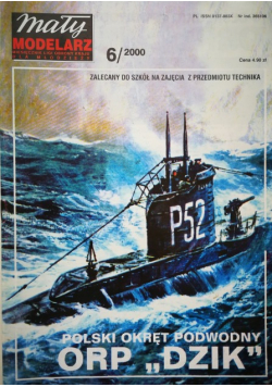 Mały modelarz nr 6 Polski okręt podwodny ORP Dzik