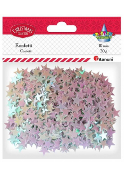 Konfetti gwiazdki 30g bladoróżowe