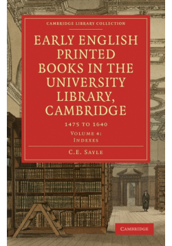 Early English Printed Books in the University Library, Cambridge