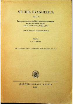 Studia Evangelica tom V