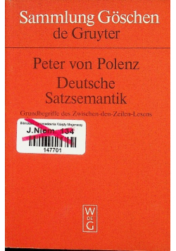Deutsche Satzsemantik Grundbegriffe des Zwischen - den - Zeilen - Lesens