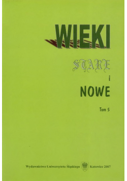 Wieki stare i nowe Tom 5