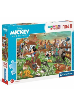 Puzzle 104 Maxi Super Kolor Mickey & Friends