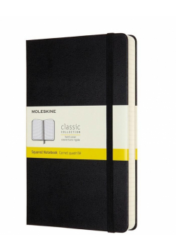 Notes Classic 13x21 tw. kratka czarny MOLESKINE