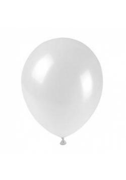 Balony metalizowane białe 25cm 100szt