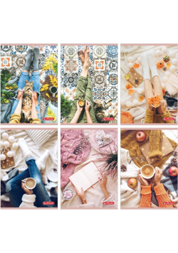 Zeszyt A5/60K Linia Flat Lay (5szt)