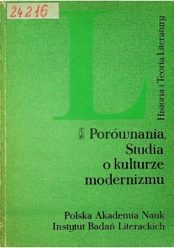 Porównania studia o kulturze modernizmu