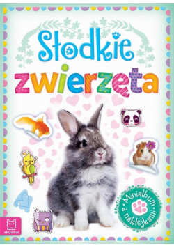 Minialbum z naklejkami. Słodkie zwierzęta