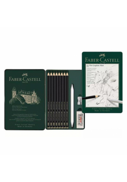 Ołówek artystyczny Pitt Graphite Matt 8szt. + akc.