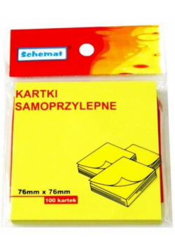 Karteczki samoprzylepne 76x76mm 100szt