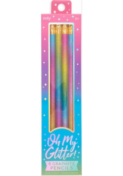 Ołówki w Brokatowej Oprawce, Oh My Glitter! 6szt