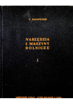 Narzędzia i maszyny rolnicze