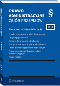 Prawo administracyjne Zbiór przepisów