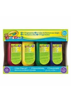 Farby do malowania palcami wyciskane 4 kol CRAYOLA