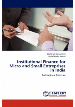 Institutional Finance for Micro and Small Entreprises in India