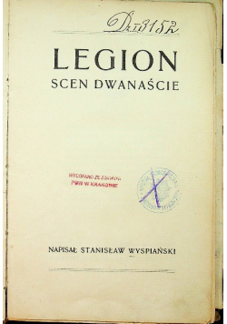 Legion Scen dwanaście 1908 r.
