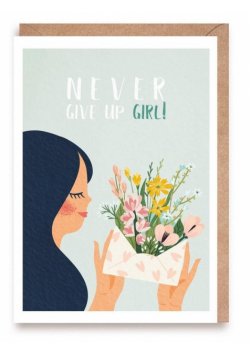 Kartka Never Give Up, Girl!, eko koperta