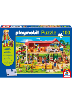 Puzzle 100 Playmobil Farma + figurka G3