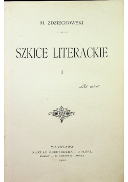 Szkice literackie 1901 r.