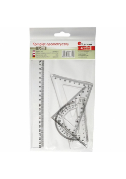Komplet geometryczny 20cm 4 elementowy