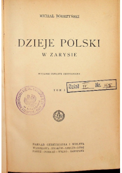 Dzieje Polski w zarysie tom I 1927 r