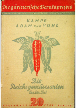 Kampe adam und vohl die reichsgemusesorten 1940 r.