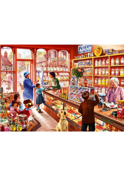 Puzzle 1000 Wnętrze sklepu ze słodyczami