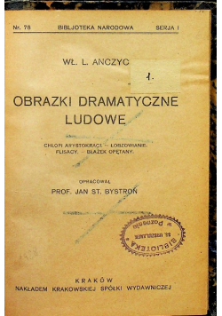 Obrazki dramatyczne ludowe 1924 r