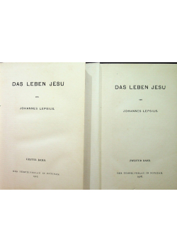 Das Leben Jesu tom 1 i 2 ok 1918 r.