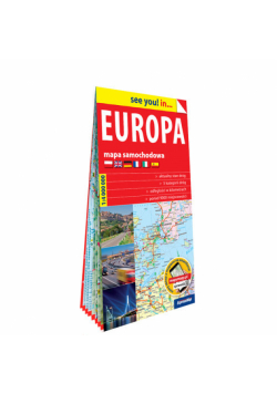 Europa papierowa mapa samochodowa 1:4 000 000