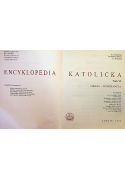 Encyklopedia Katolicka tom VI