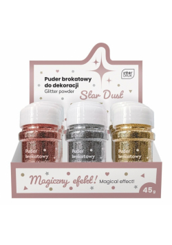 Puder do dekoracji brokatowy 45g Star Dust (9szt)