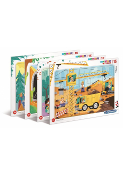 Puzzle ramkowe 15 Super kolor Means of Transpor