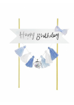 Piker Happy Birthday niebieski