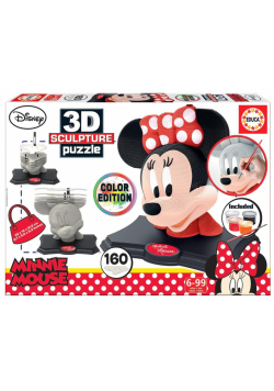 Puzzle 3D 160 Myszka Minnie (rzeźba do pomalowania