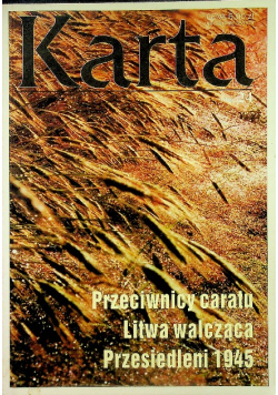 Karta Numer 24 Przeciwnicy caratu Litwa walcząca Przesiedleni 1945
