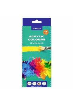 Farby akrylowe w tubie 12ml 12 kolorów