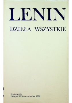 Lenin Dzieła wszystkie tom 52