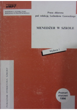Menedżer w szkole