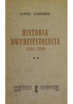 Historia dwudziestolecia 1918 1939