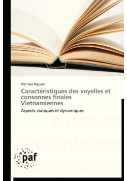Caractéristiques des voyelles et consonnes finales vietnamiennes