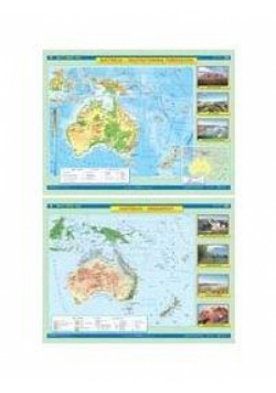 Mapa - Australia. Ukszt. powierzchni / Krajobrazy