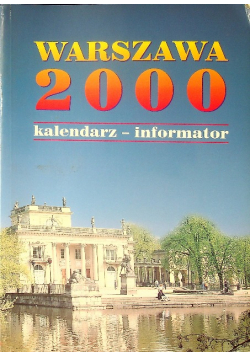 Warszawa 2000 kalendarz informator