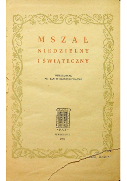 Mszał Niedzielny i świąteczny